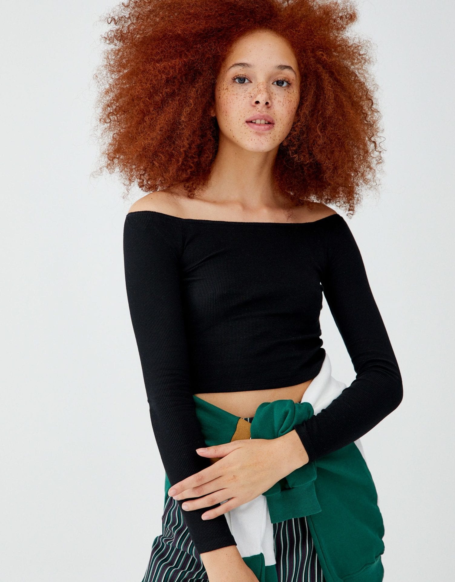 Basic Off-The-Shoulder T-shirt