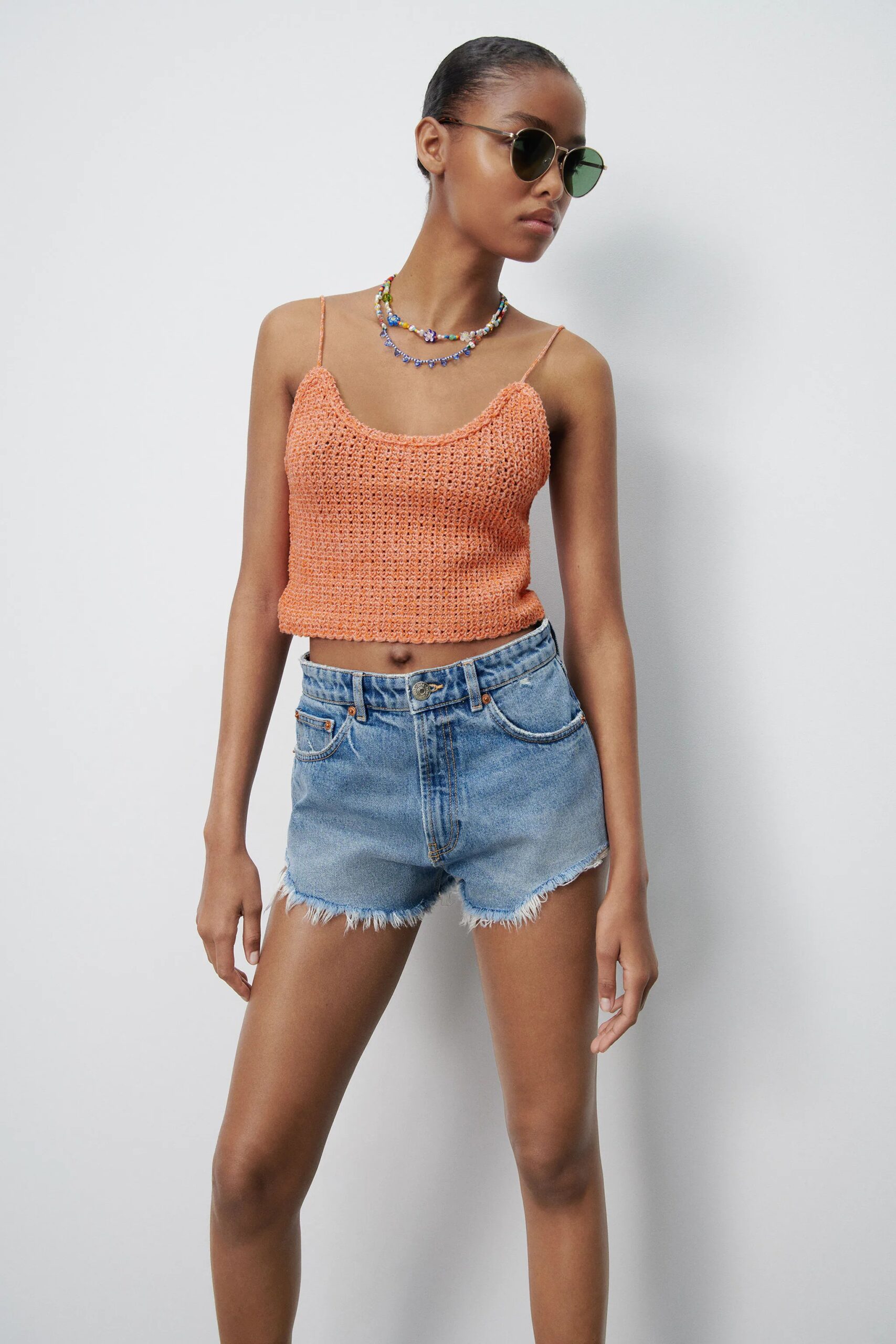High Waisted Five Pocket Shorts - Image 3