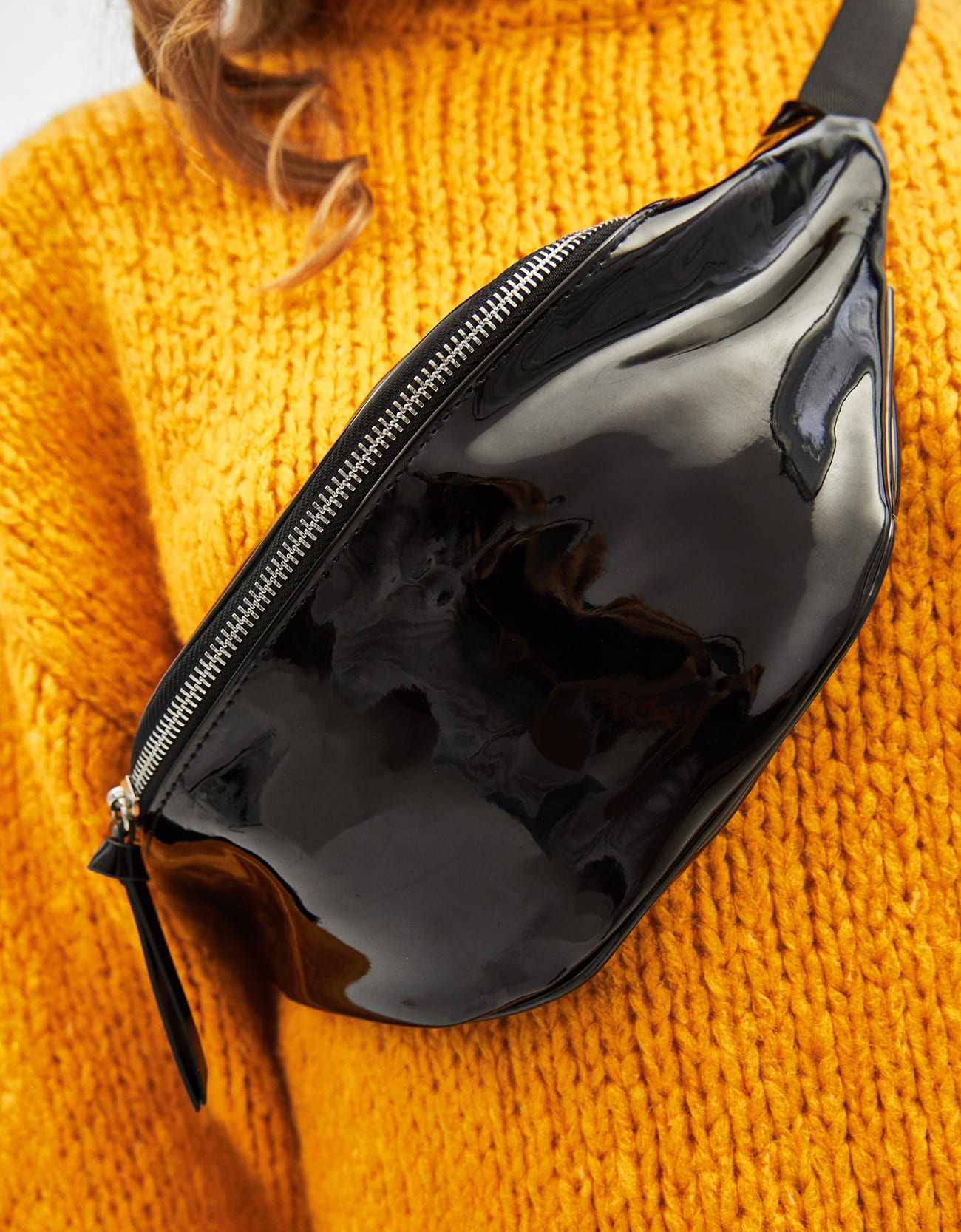 Faux Vinyl Belt Bag - Image 3