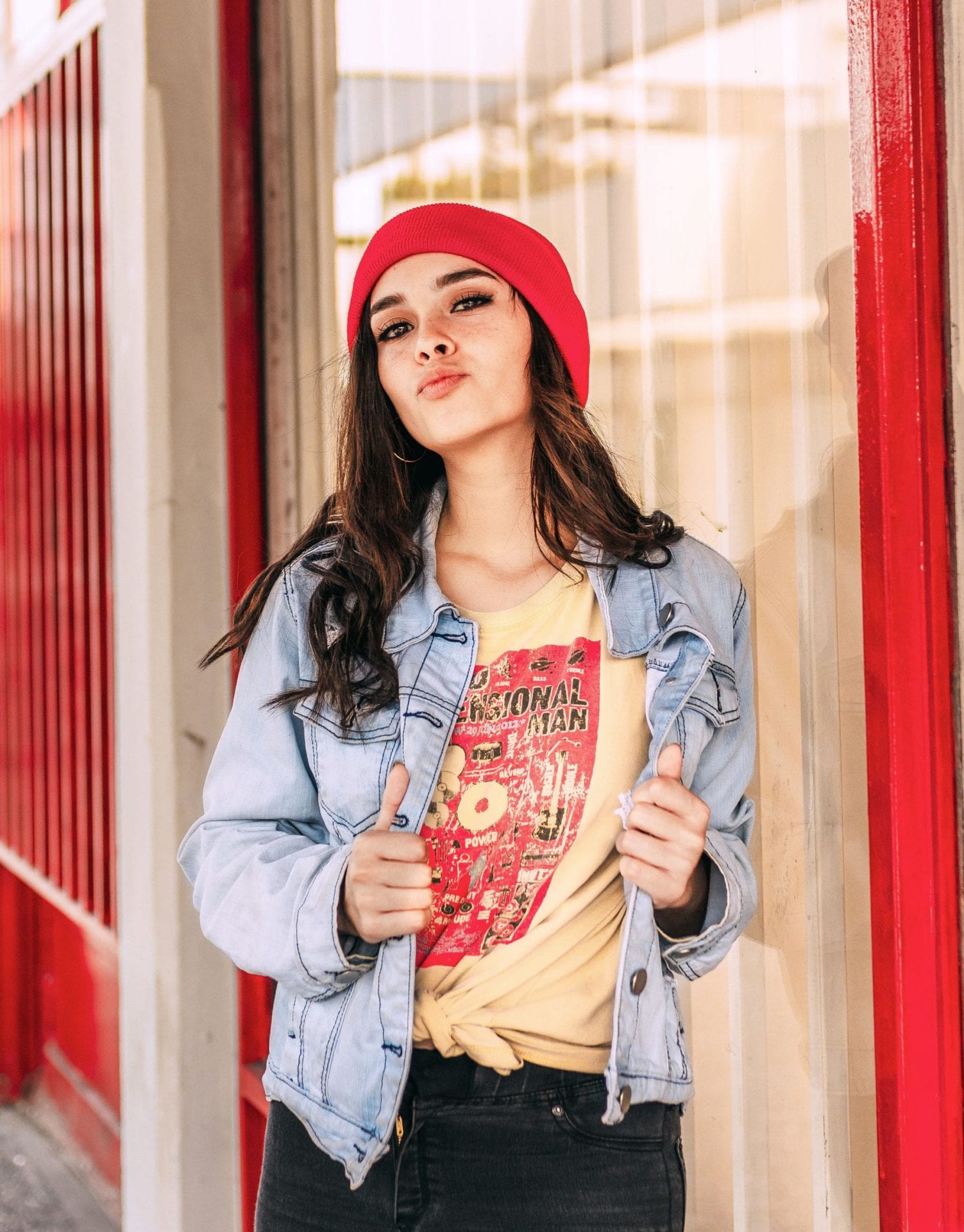 Red Wool Beanie - Image 2