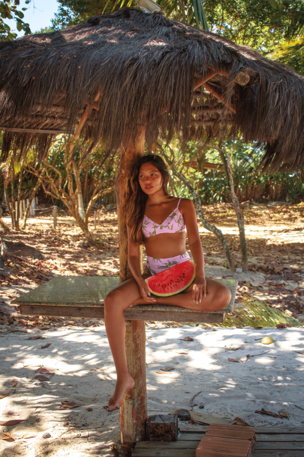 Pink Animal Print Swimsuit - Image 2